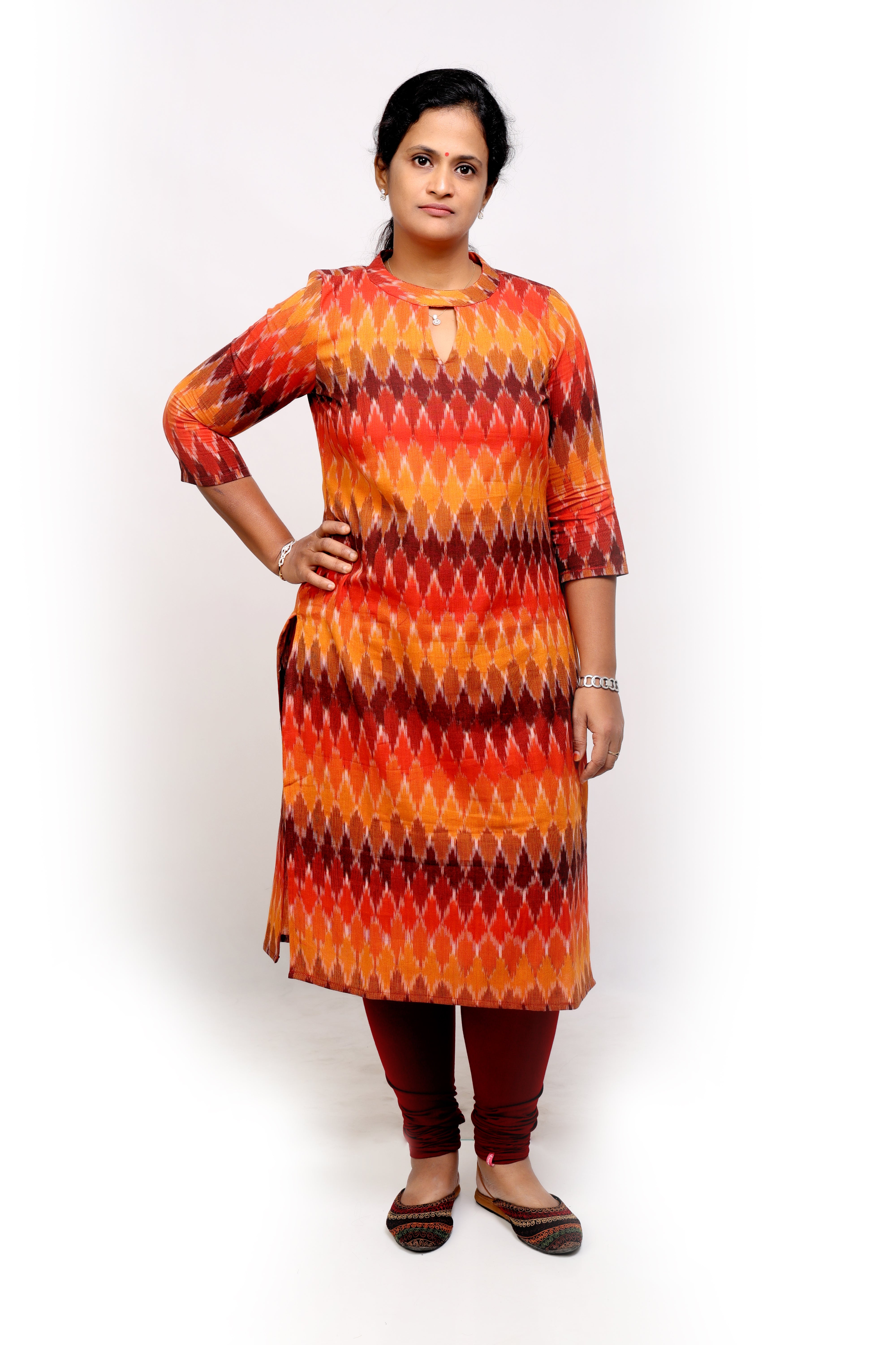 Ikat Cotton Kurti