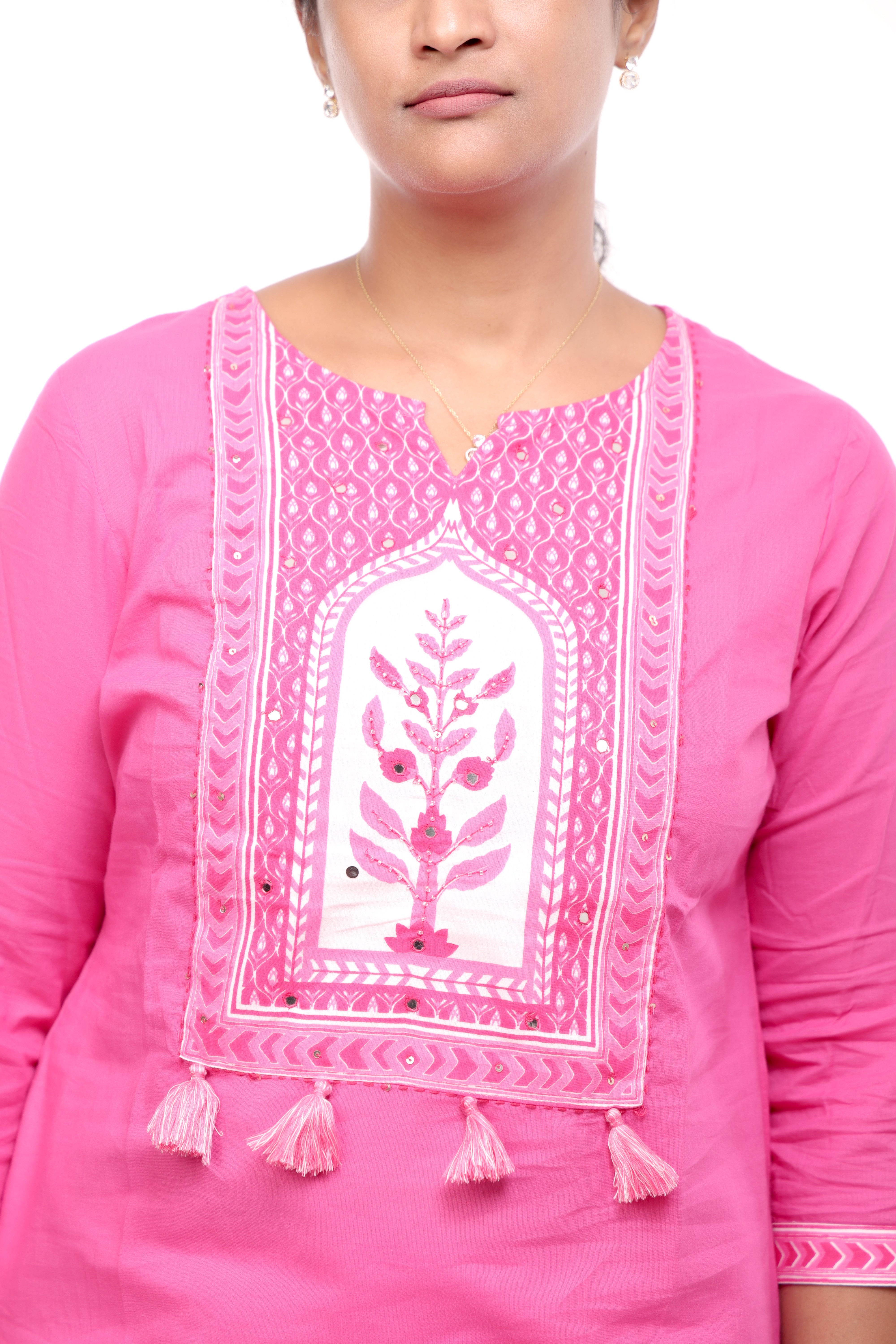 Candy Pink Cotton Salwar Set