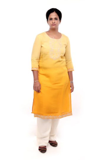 Sunlit Yellow Monochrome Kurta