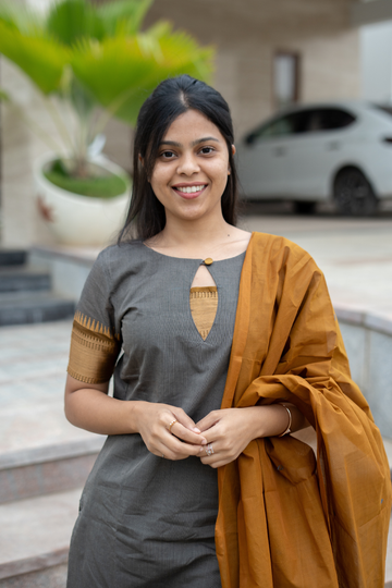 Grey Cotton Salwar Set