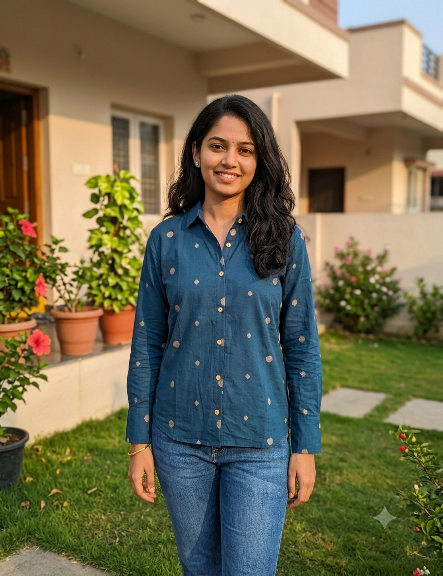 Blue South Cotton Shirt