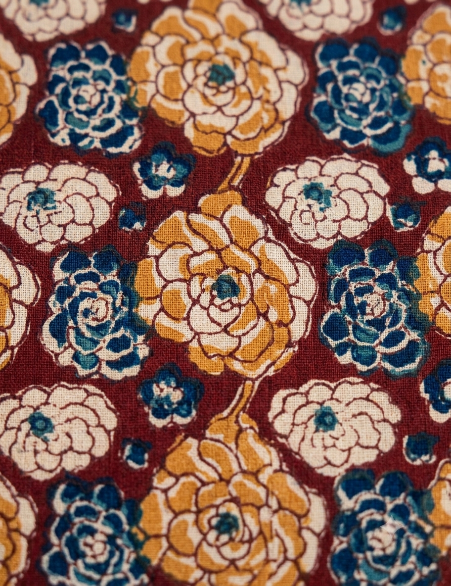 Brown Kalamkari Cotton Shirt