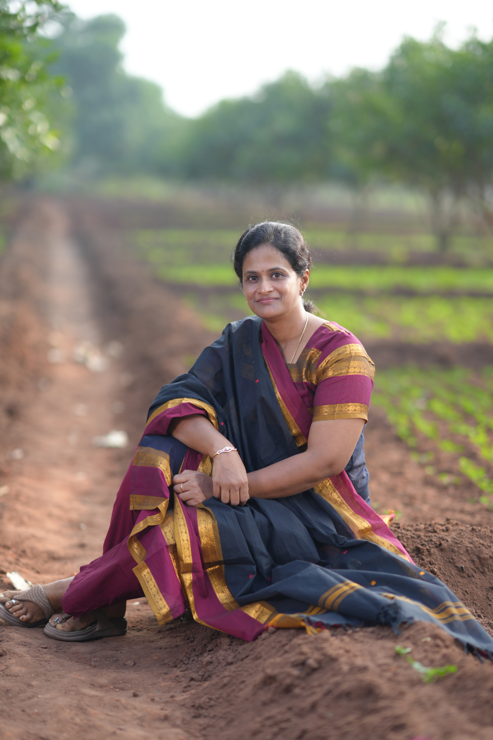Black Cotton Salwar Set with Contrast Border