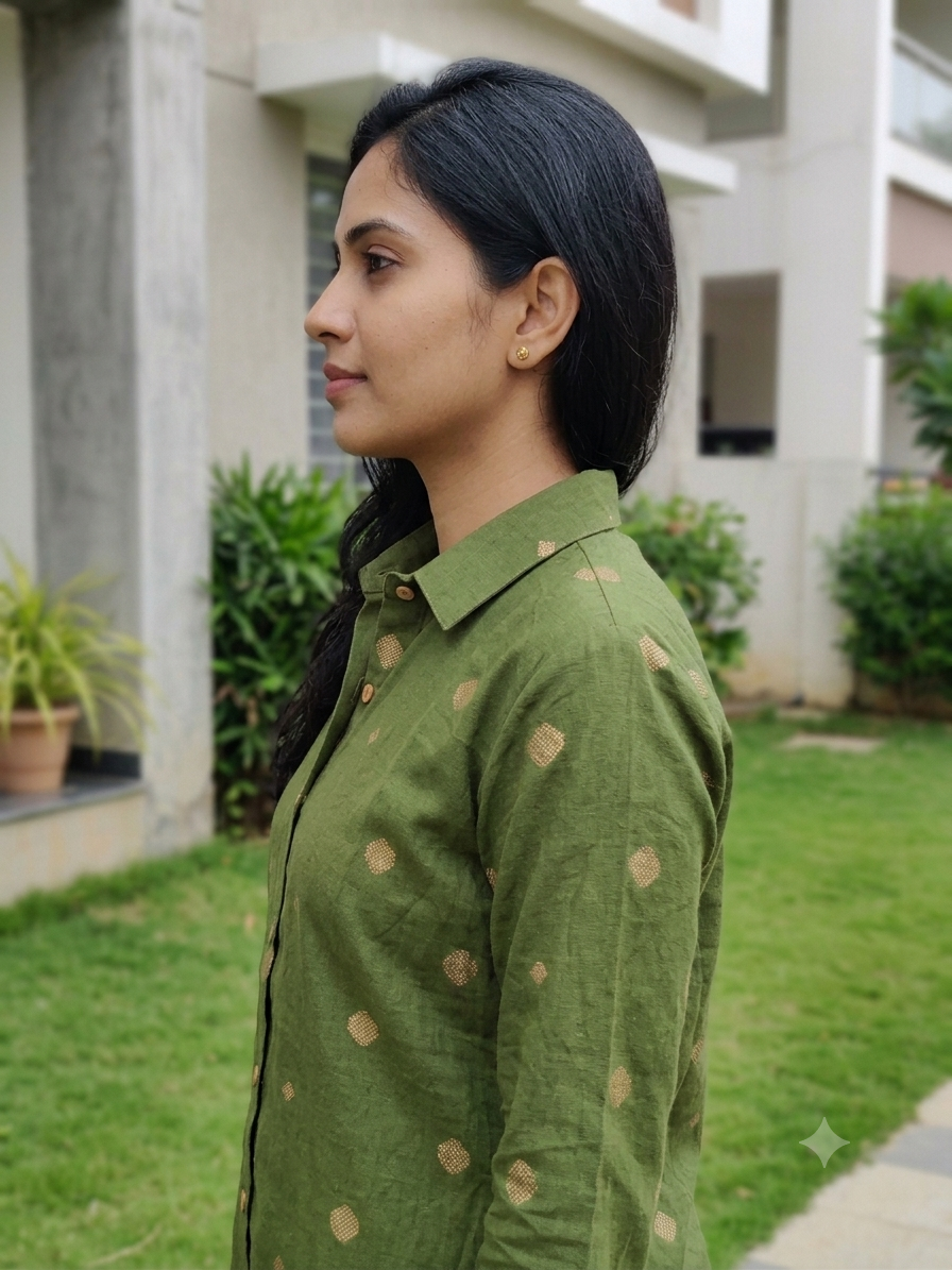 Green South Cotton Shirt