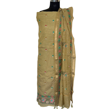 Kota Cotton Salwar set - Mehndi Green