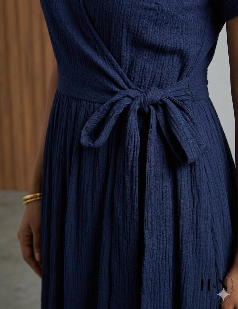 Blue Wrap Dress