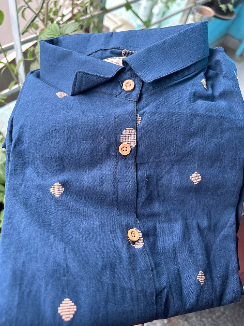 Blue South Cotton Shirt