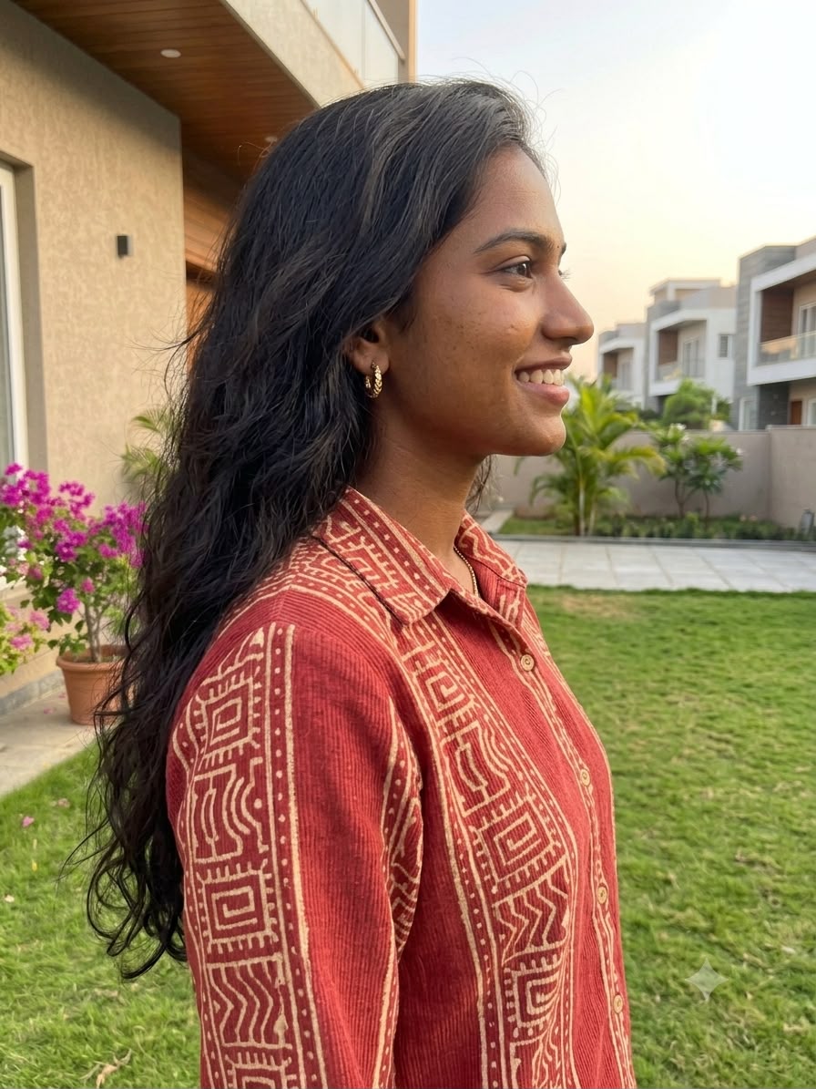 Rust Cotton Shirt