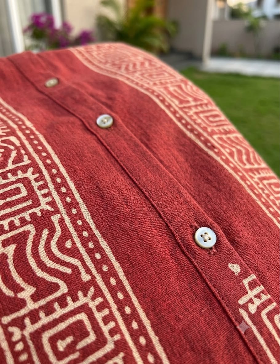 Rust Cotton Shirt
